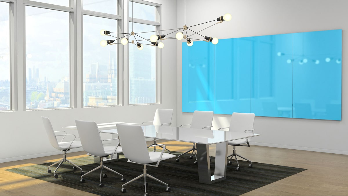 Glass Writing Board For Office Bespoke Glass Wipe Boards UK