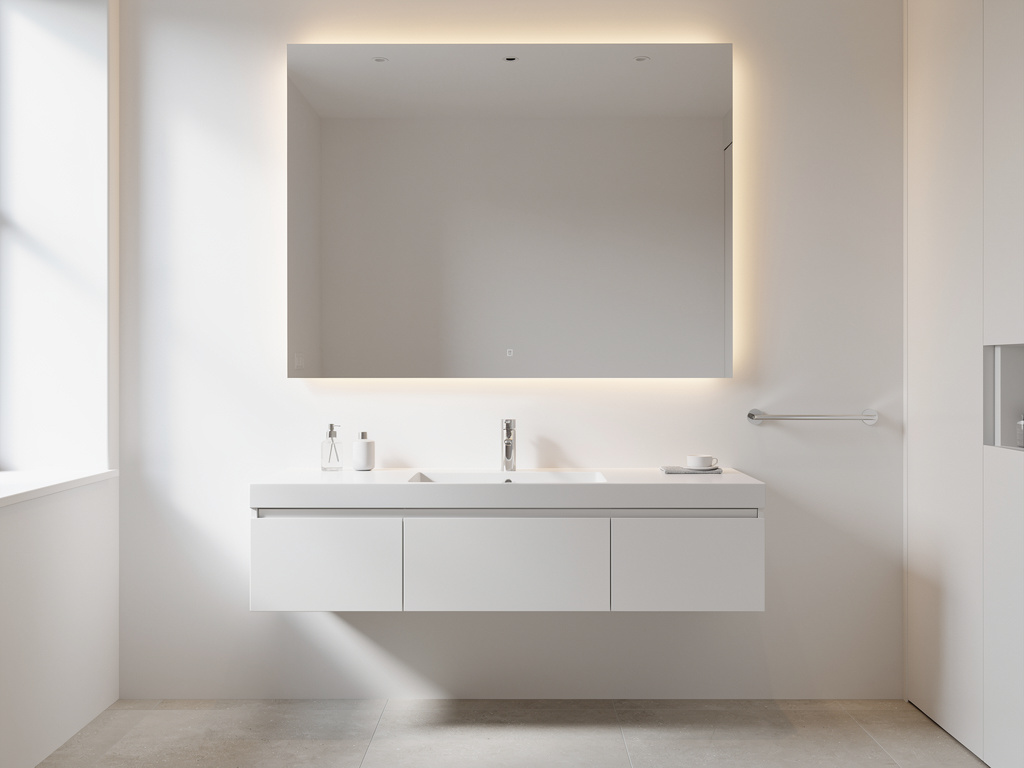 frameless mirrors uk